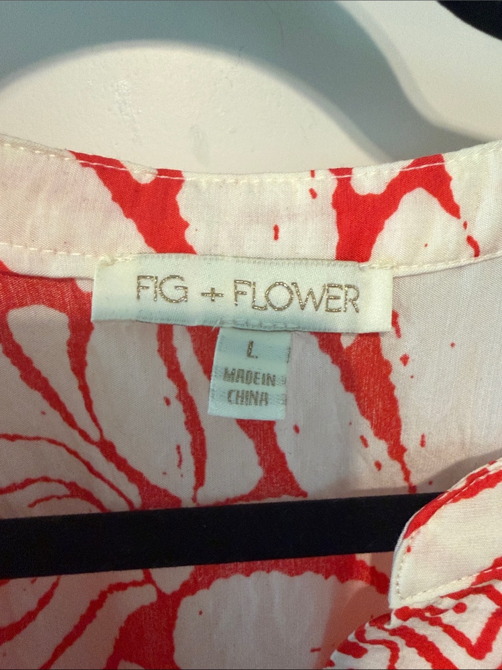 Fig and Flower Orange & White Floral Midi Dress with Tie Waist Resortwear Vacay - Picture 2 of 9
